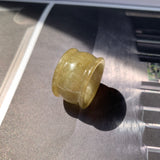 20.3mm A-Grade Yellowish Green Jadeite Archer Ring Band No.161706