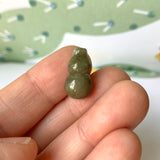 A-Grade Natural Yellowish Green Jadeite Pendant (Calabash) No.220701