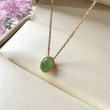 A-Grade Green Jadeite MINI.malist Pendant No.172090