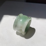 20.1mm A-Grade Multi-Colour Jadeite Archer Ring Band No.161644