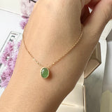 A-Grade Green Jadeite MINI.malist Pendant No.172090
