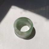20.1mm A-Grade Multi-Colour Jadeite Archer Ring Band No.161644