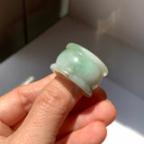 20.1mm A-Grade Multi-Colour Jadeite Archer Ring Band No.161644