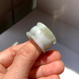 20.1mm A-Grade Multi-Colour Jadeite Archer Ring Band No.161644