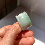 20.1mm A-Grade Multi-Colour Jadeite Archer Ring Band No.161644