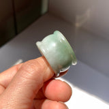 20.1mm A-Grade Multi-Colour Jadeite Archer Ring Band No.161644