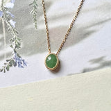 A-Grade Green Jadeite MINI.malist Pendant No.172091