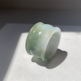20.2mm A-Grade Jadeite Archer Ring Band No.161675