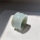 20.2mm A-Grade Jadeite Archer Ring Band No.161675