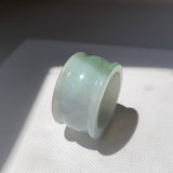 20.2mm A-Grade Jadeite Archer Ring Band No.161675