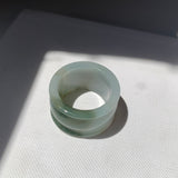 20.2mm A-Grade Jadeite Archer Ring Band No.161675