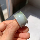 20.2mm A-Grade Jadeite Archer Ring Band No.161675