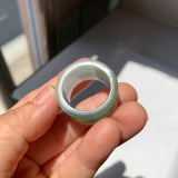 20.2mm A-Grade Jadeite Archer Ring Band No.161675