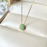 A-Grade Green Jadeite MINI.malist Pendant No.172094