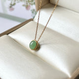 A-Grade Green Jadeite MINI.malist Pendant No.172094