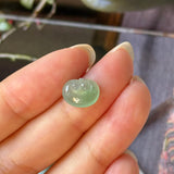 Icy A-Grade Apple Green Jadeite Ruyi Pendant No. 172989