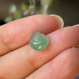 Icy A-Grade Apple Green Jadeite Ruyi Pendant No. 172989