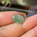 Icy A-Grade Apple Green Jadeite Ruyi Pendant No. 172989