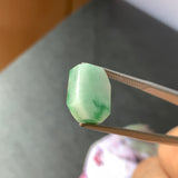 SOLD OUT: 8.85 cts A-Grade Imperial Green Floral  Natural Jadeite Rock No.130412