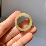 20.1mm A-Grade Yellow Jadeite Archer Ring Band No.161718
