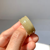 20.1mm A-Grade Yellow Jadeite Archer Ring Band No.161718