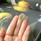 A-Grade Natural Bluish Green Jadeite Donut No.172114