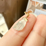 Icy A-Grade Natural Jadeite Hand with Pearl Charm No.170713