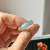 16.1mm A-Grade Blue Brownish Yellow Jadeite Ingot Ring No. 162652