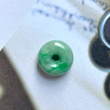 A-Grade Natural Moss on Snow Jadeite Bagel Piece No.172128