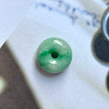 A-Grade Natural Moss on Snow Jadeite Bagel Piece No.172128