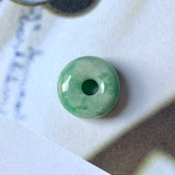 A-Grade Natural Moss on Snow Jadeite Barrel Piece No.172129