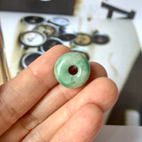 A-Grade Natural Moss on Snow Jadeite Barrel No.172129