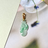 A-Grade Moss On Snow Jadeite Ruyi Pendant No.600132