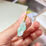 A-Grade Moss On Snow Jadeite Ruyi Pendant No.600132
