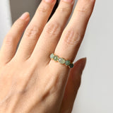 16.4mm A-Grade Natural Green Jadeite Colour Galore Ring No.162393