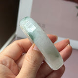 52.4mm A-Grade Natural Floral Jadeite Modern Round Bangle No.152191