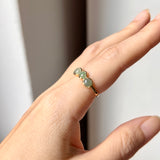 16.4mm A-Grade Natural Green Jadeite Colour Galore Ring No.162393