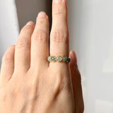 16.4mm A-Grade Natural Green Jadeite Colour Galore Ring No.162393