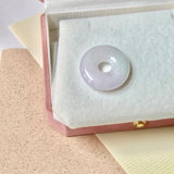 A-Grade Natural Lavender Green Jadeite Donut No. 173021