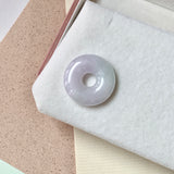 A-Grade Natural Lavender Green Jadeite Donut No. 173021
