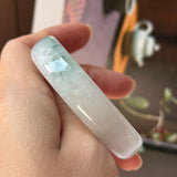 52.4mm A-Grade Natural Floral Jadeite Modern Round Bangle No.152193