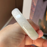 52.4mm A-Grade Natural Floral Jadeite Modern Round Bangle No.152193