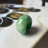 A-Grade Natural Moss on Snow Jadeite Barrel No.172129