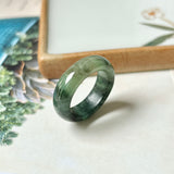 SOLD OUT: 17.1mm A-Grade Natural Imperial Green Jadeite Abacus Band No.161391