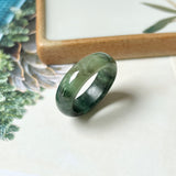 SOLD OUT: 17.1mm A-Grade Natural Imperial Green Jadeite Abacus Band No.161391