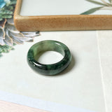 SOLD OUT: 17.1mm A-Grade Natural Imperial Green Jadeite Abacus Band No.161391