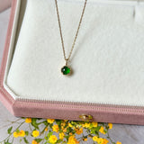 Icy A-Grade Imperial Green Jadeite Petite Dolly Pendant No.172998