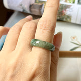 SOLD OUT: 17.1mm A-Grade Natural Imperial Green Jadeite Abacus Band No.161391