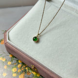Icy A-Grade Imperial Green Jadeite Petite Dolly Pendant No.172998