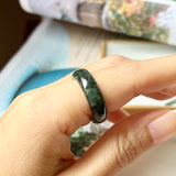 SOLD OUT: 17.1mm A-Grade Natural Imperial Green Jadeite Abacus Band No.161391